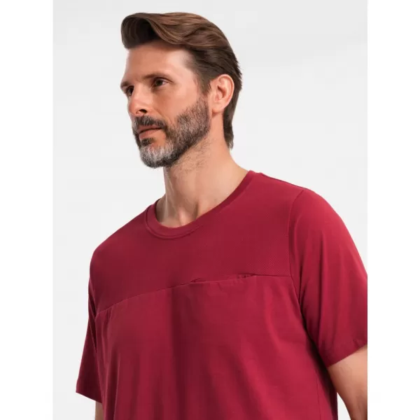  Pánské triko OMBRE OM-TSCT-0171 RED 