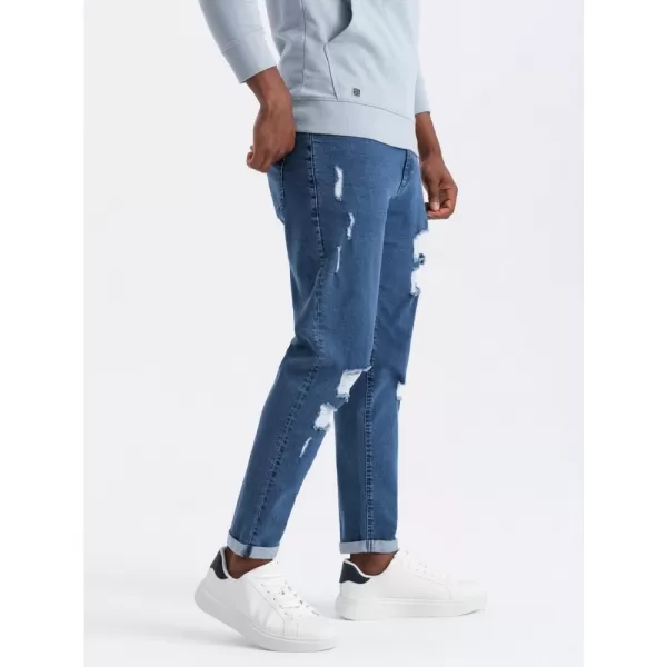  Pánské džíny OMBRE OM-PADP-0163 BLUE 