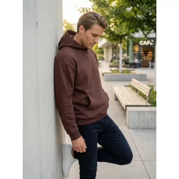  Pánská mikina ALTISPORT BYB/ALM002BY284 ČOKOLÁDOVĚ HNĚDÁ 