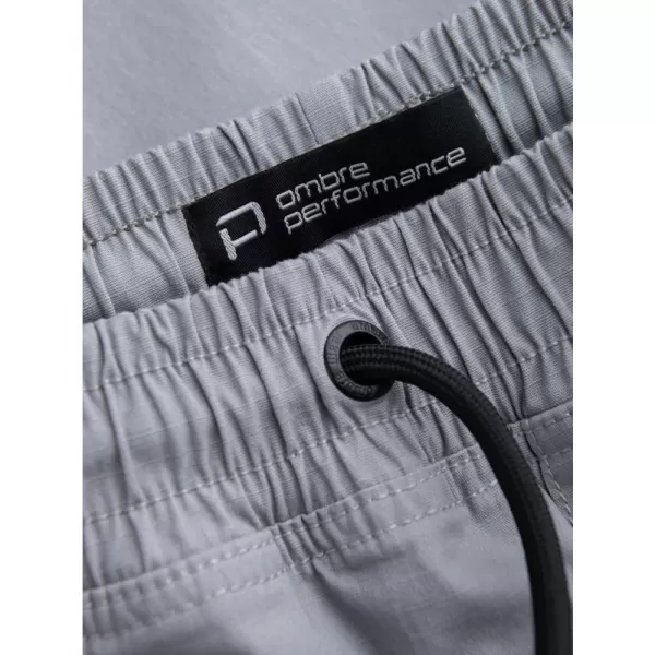  Pánské kalhoty OMBRE OM-PAJO-0135 LIGHT GREY 