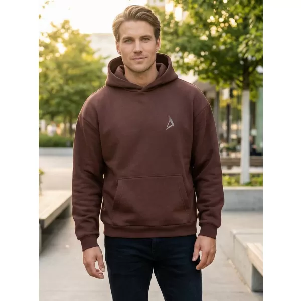  Pánská mikina ALTISPORT BYB/ALM002BY284 ČOKOLÁDOVĚ HNĚDÁ 