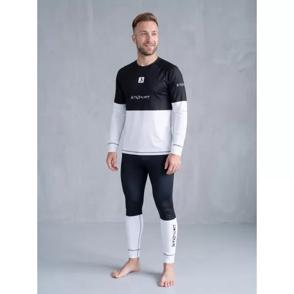  Pánské funkční termo kalhoty premium ALTISPORT VOJ/ALM051TER02 ČERNOBÍLÁ 