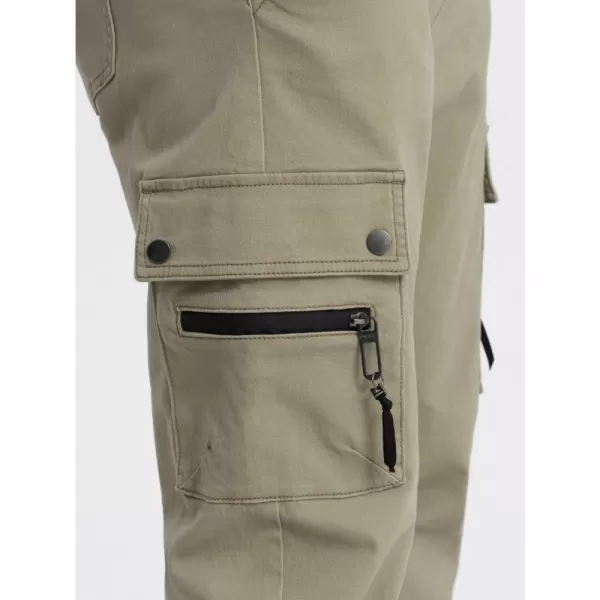  Pánské kalhoty OMBRE OM-PAJO-0125 KHAKI 