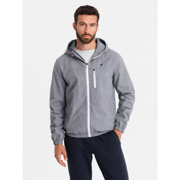  Pánská bunda OMBRE OM-JANP-0136 GRAY 