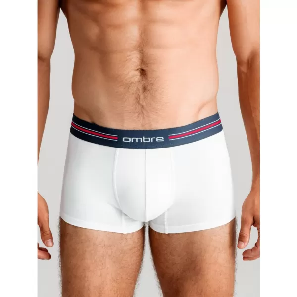  Pánské trenky OMBRE OM-UNBO-0109 3 PACK MIX WHITE 