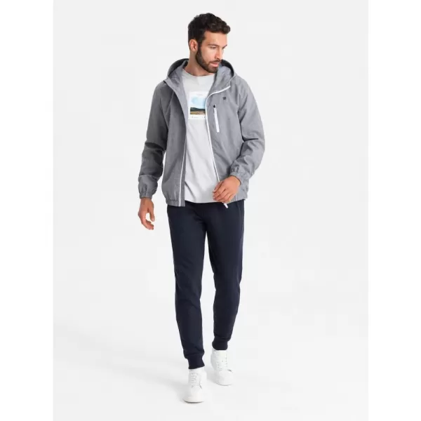  Pánská bunda OMBRE OM-JANP-0136 GRAY 