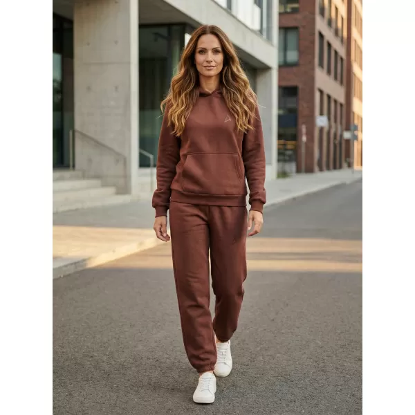  Dámské tepláky ALTISPORT BYB/ALW002BY291 ČOKOLÁDOVĚ HNĚDÁ 