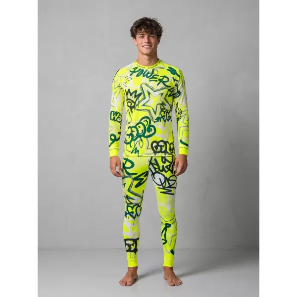 Pánské funkční termo kalhoty premium ALTISPORT VOJ/ALM054TER02 FLUO ZELENÁ 