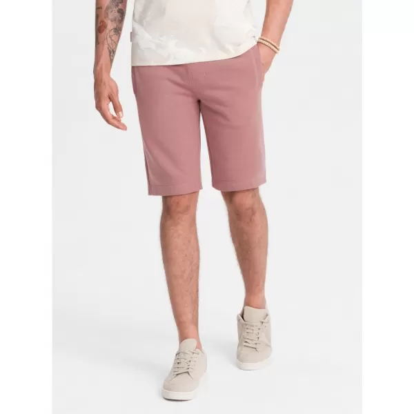  Pánské kraťasy OMBRE OM-SRBS-0149 DARK PINK 