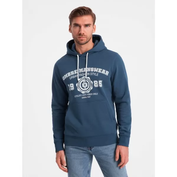  Pánská mikina OMBRE OM-SSPS-0143 NAVY BLUE 