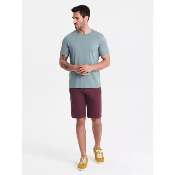  Pánské kraťasy OMBRE OM-SRBS-0149 MAROON 