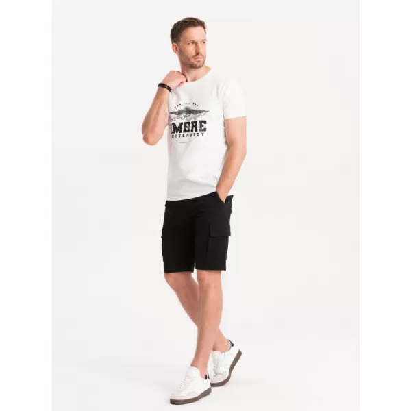  Pánské kraťasy OMBRE OM-SRCG-0133 BLACK 