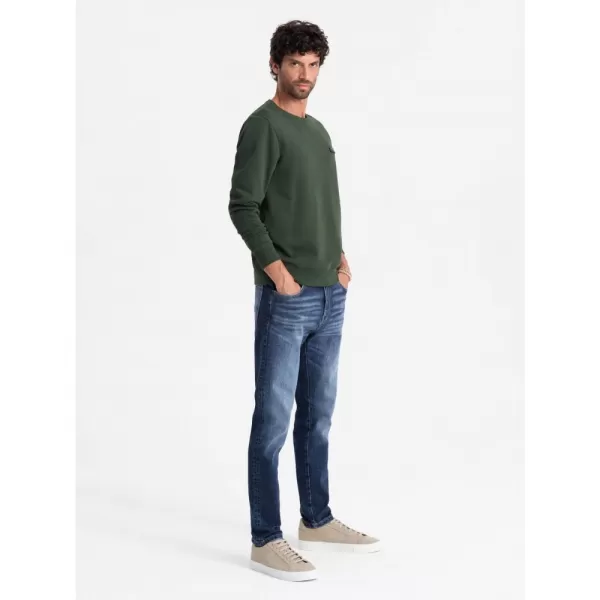  Pánská mikina OMBRE OM-SSNZ-0136 DARK GREEN 