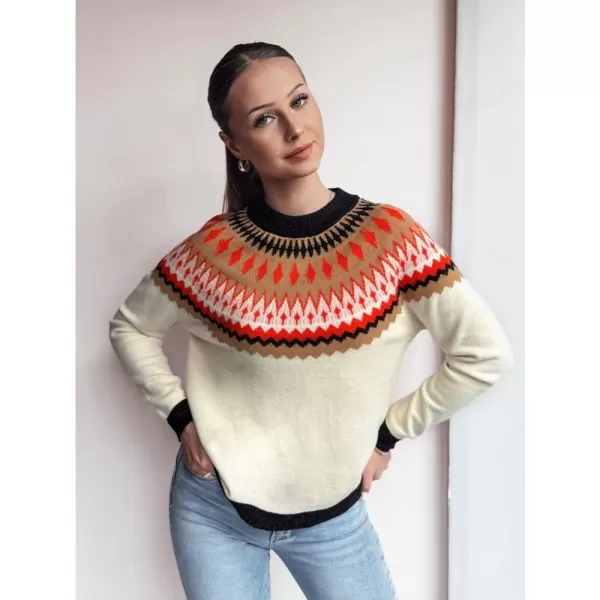  Dámský svetr DSTREET RUBY GLOW BÉŽOVÁ 