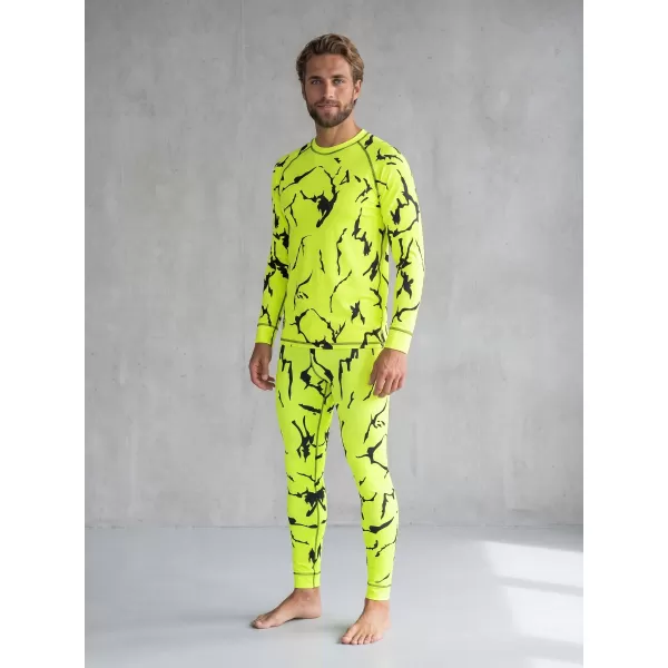  Pánské funkční termo triko s dlouhým rukávem premium ALTISPORT VOJ/ALM052TER01 NEON GREEN 