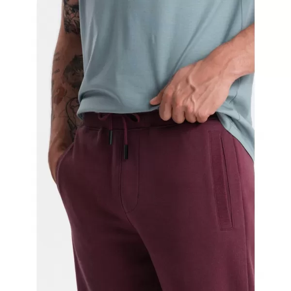  Pánské kraťasy OMBRE OM-SRBS-0149 MAROON 