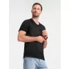 Pánské triko OMBRE OM-TSCT-22SS-002 BLACK