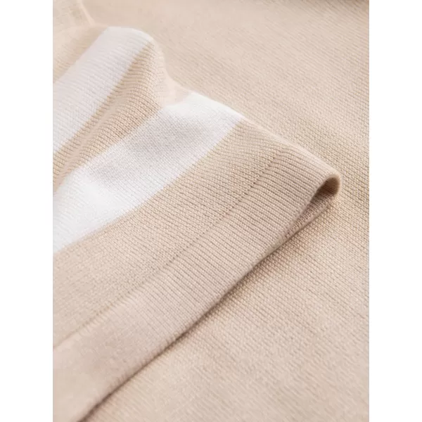  Pánské triko s límečkem OMBRE OM-POSS-0118 BEIGE 