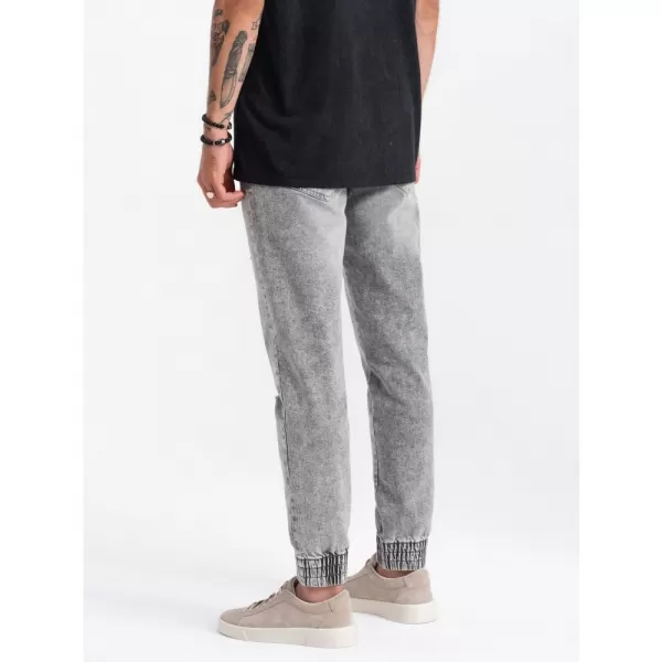 Pánské džíny OMBRE OM-PADJ-0150 LIGHT GREY 