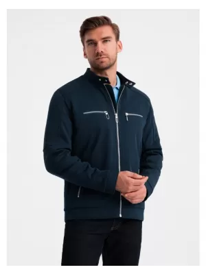 Pánská bunda OMBRE OM-JALP-0157 NAVY BLUE