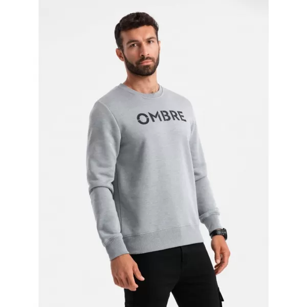  Pánská mikina OMBRE OM-SSPS-0181 GRAY MELANGE 