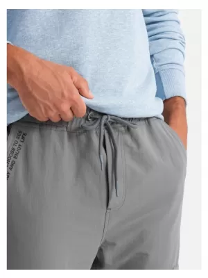 Pánské tepláky OMBRE OM-PAJO-0200 GREY