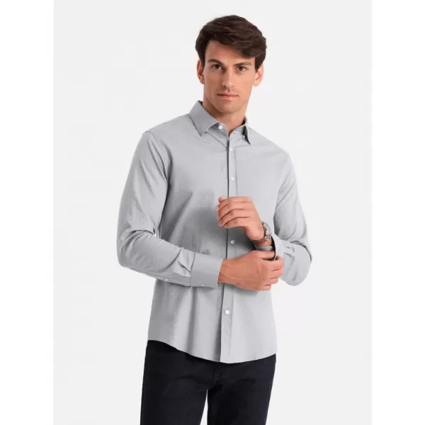  Pánská košile OMBRE OM-SHCS-0175 GRAY 