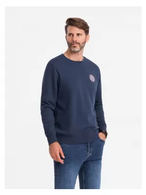 Pánská mikina OMBRE OM-SSNZ-0134 NAVY BLUE