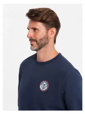 Pánská mikina OMBRE OM-SSNZ-0134 NAVY BLUE