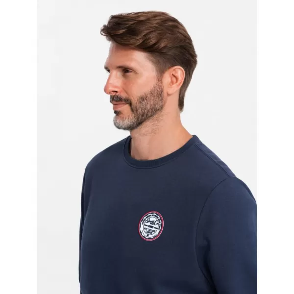  Pánská mikina OMBRE OM-SSNZ-0134 NAVY BLUE 