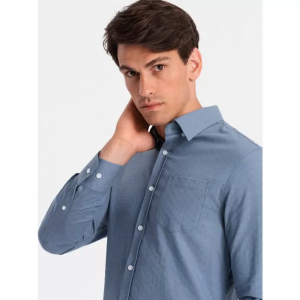  Pánská košile OMBRE OM-SHCS-0174 BLUE 