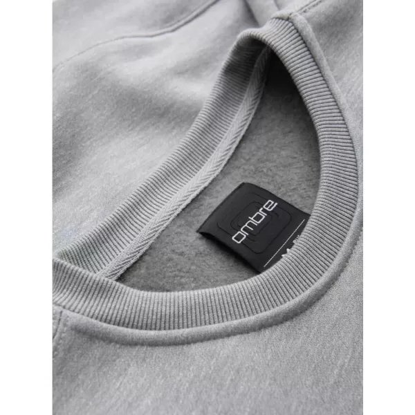  Pánská mikina OMBRE OM-SSPS-0181 GRAY MELANGE 