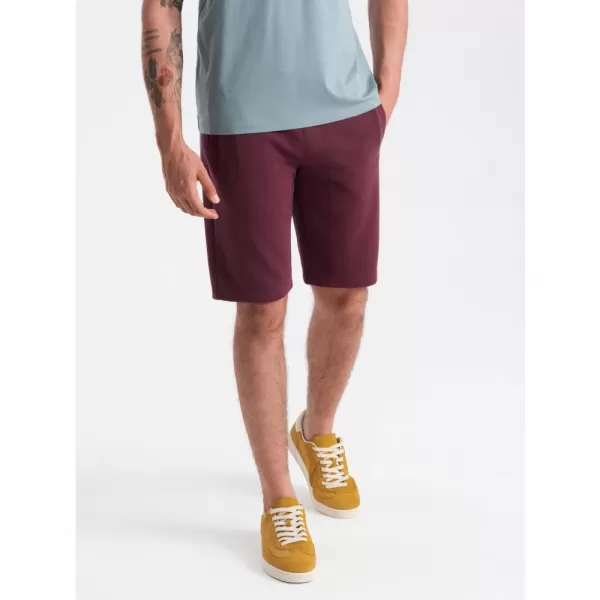  Pánské kraťasy OMBRE OM-SRBS-0149 MAROON 