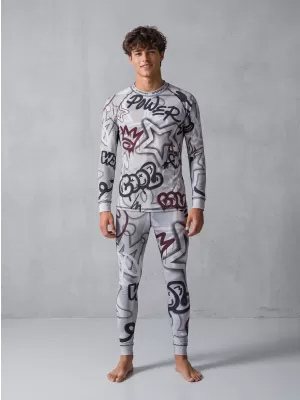 Pánské funkční termo kalhoty premium ALTISPORT VOJ/ALM054TER02 TMAVĚ ŠEDÁ