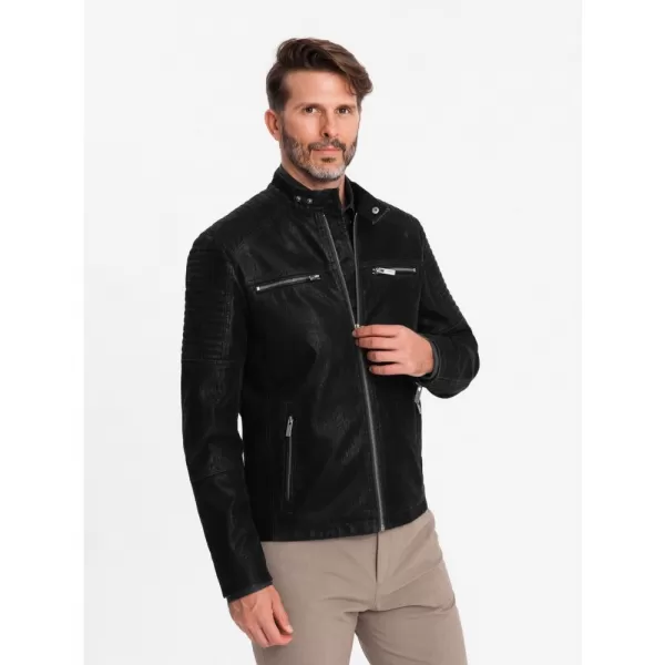  Pánská bunda OMBRE OM-JAFL-0197 V2 BLACK 