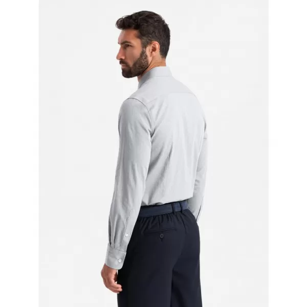  Pánská košile OMBRE OM-SHCS-0174 GREY 