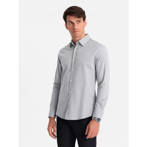  Pánská košile OMBRE OM-SHCS-0175 GRAY 