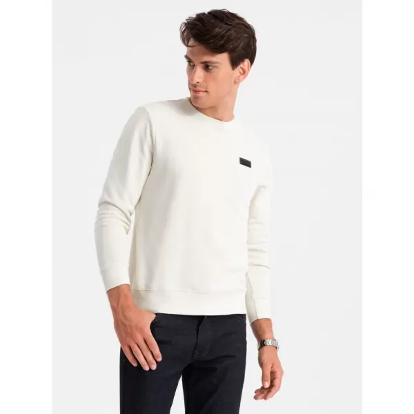  Pánská mikina OMBRE OM-SSNZ-0136 CREAM 