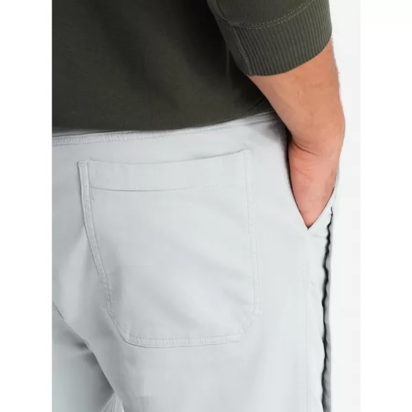  Pánské tepláky OMBRE OM-PAJO-0202 LIGHT GREY 