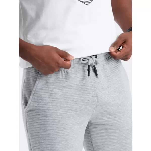  Pánské kraťasy OMBRE OM-SRSK-0150 GRAY 