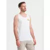 Pánské tílko OMBRE OM-TSTT-0191 WHITE