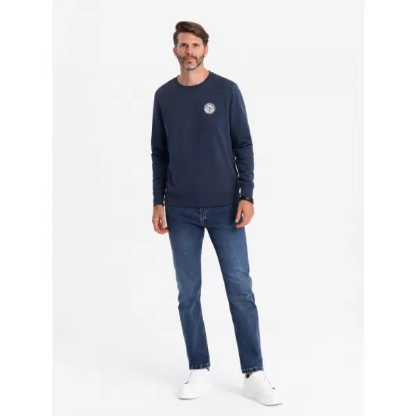  Pánská mikina OMBRE OM-SSNZ-0134 NAVY BLUE 