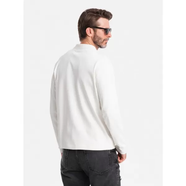  Pánské triko OMBRE OM-POLS-0130 WHITE 