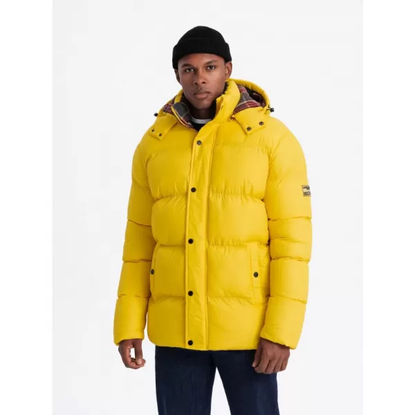  Pánská zimní bunda OMBRE OM-JAHP-0205 YELLOW 