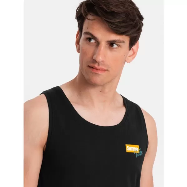  Pánské tílko OMBRE OM-TSTT-0191 BLACK 