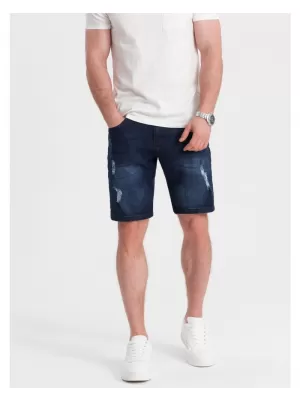 Pánské kraťasy OMBRE OM-SRDS-0146 DARK BLUE