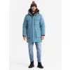 Pánská bunda OMBRE OM-JALJ-0169 BLUE