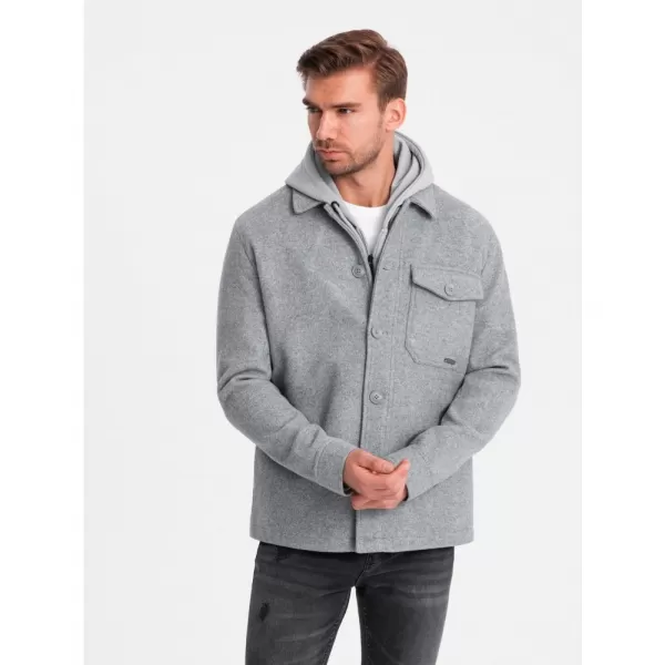  Pánská bunda OMBRE OM-JANP-0199 GRAY 