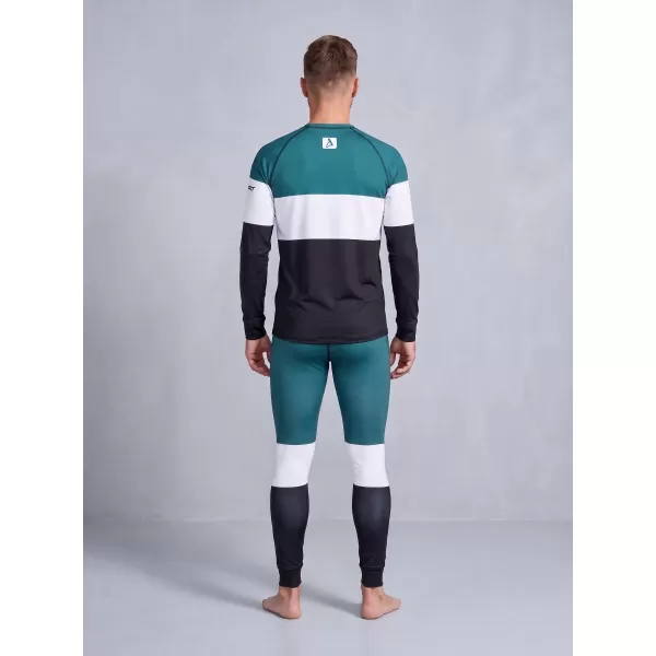  Pánské funkční termo kalhoty premium ALTISPORT VOJ/ALM051TER02 PETROLEJOVÁ/ČERNÁ 