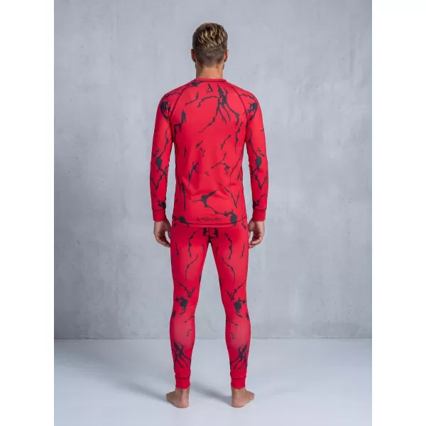  Pánské funkční termo kalhoty premium ALTISPORT VOJ/ALM052TER02 ČERVENÁ 